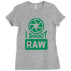 i shoot raw photography camera photograph Ladies Fitted T-Shirt