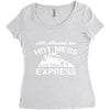 all aboard hot mess express train Women's Triblend Scoop T-shirt