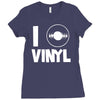 i love vinyl Ladies Fitted T-Shirt
