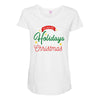 we wish you happy holidays &amp; merry christmas Maternity Scoop Neck T-shirt