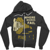 where words fail music speaks Zipper Hoodie