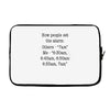 alarm Laptop sleeve