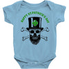 happy saint patrick day skull Baby Onesie