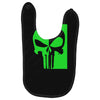 mad engine marvel brand punisher scar glow in the dark Baby Bibs