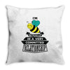 I Am Bee Actually In A Very Commited Relationship Throw Pillow