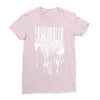 banksy street art zebra bar code Ladies Fitted T-Shirt