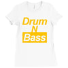 drum n bass birthday music Ladies Fitted T-Shirt