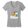 feeling stabby Women's V-Neck T-Shirt