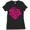love (3) Ladies Fitted T-Shirt
