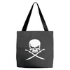 biker pirate skull bones swords Tote Bags