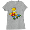 the simpson Ladies Fitted T-Shirt
