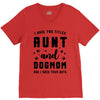 i have two titles aunt and dogmom and i rock them both V-Neck Tee