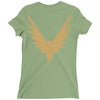 Maverick Gold Print Ladies Fitted T-Shirt