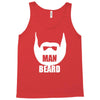 man beard funny mens Tank Top