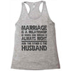 marriage is a relationship in (2) Racerback Tank