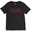 meat is murder V-Neck Tee