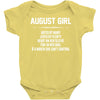 August Girl Hated By Many Baby Onesie
