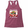 pug dog christmas Racerback Tank