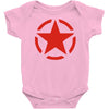 military starfunny retro army war vietnam usa britain fashion Baby Bodysuit