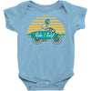 ride and surf Baby Onesie