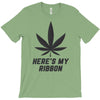 Support Melanoma Cancer Awareness With A Black Cannabis Leaf T-Shirt