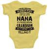 Super Cool Nana Of A Freaking Awesome Grandson Baby Onesie