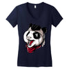 panda pirate Women's V-Neck T-Shirt