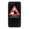 body under construction road sign iPhone 7 Plus Case