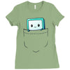 bmo pocket Ladies Fitted T-Shirt