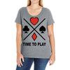 time to play Ladies Curvy T-Shirt