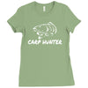 carp hunter pike angler fishing new Ladies Fitted T-Shirt
