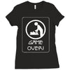 new dad game over, baby daddy parent Ladies Fitted T-Shirt