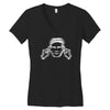 factory records use hearing protection Women's V-Neck T-Shirt