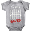 gsus saves chord Baby Bodysuit