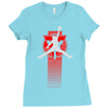 basketball jump Ladies Fitted T-Shirt