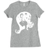 typographic Ladies Fitted T-Shirt