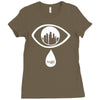 m83 midnight city eye design Ladies Fitted T-Shirt