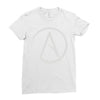 atheist atheism atheismus Ladies Fitted T-Shirt