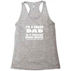 i'm a proud dad of a freaking awesome daughter Racerback Tank
