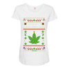 smoke weed every christmas Maternity Scoop Neck T-shirt