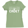 space cadet space ship Ladies Fitted T-Shirt