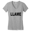llame Women's V-Neck T-Shirt