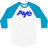 vote aye for scotland scottish yes independence 3/4 Sleeve Shirt