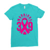 end breast cancer   39 warriors Ladies Fitted T-Shirt