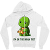 ninja diet (green) Zipper Hoodie