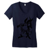black rabbit Women's V-Neck T-Shirt