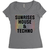 Sunrises House &amp; Techno Women's Triblend Scoop T-shirt
