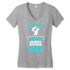 god found autism dad Women's V-Neck T-Shirt