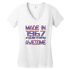made in 1967 50 years of being awesome Women's V-Neck T-Shirt