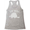 science dinosaur Racerback Tank
